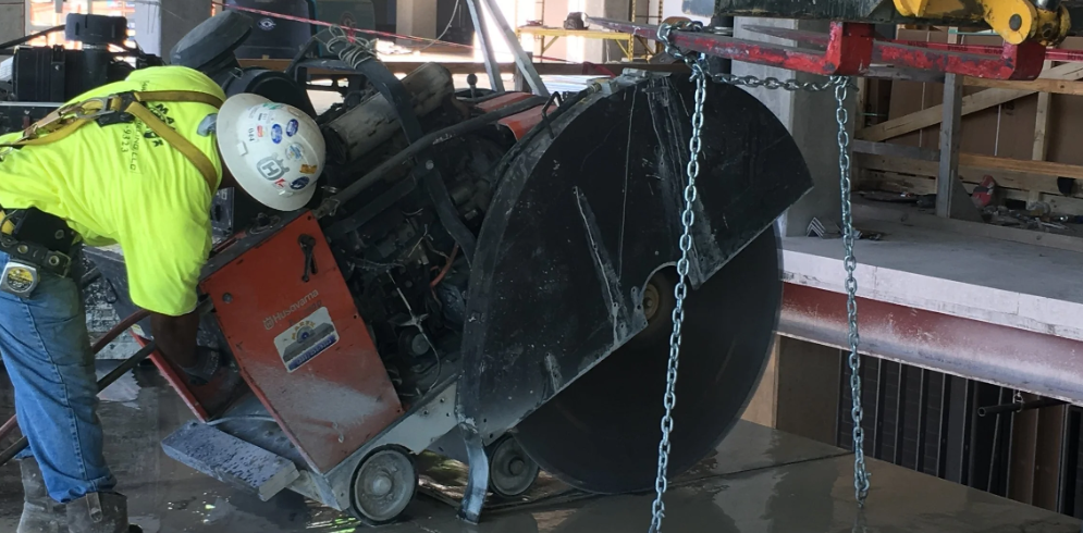 Warehouse floor saw cuts — commercial concrete contractor (Photo 9)